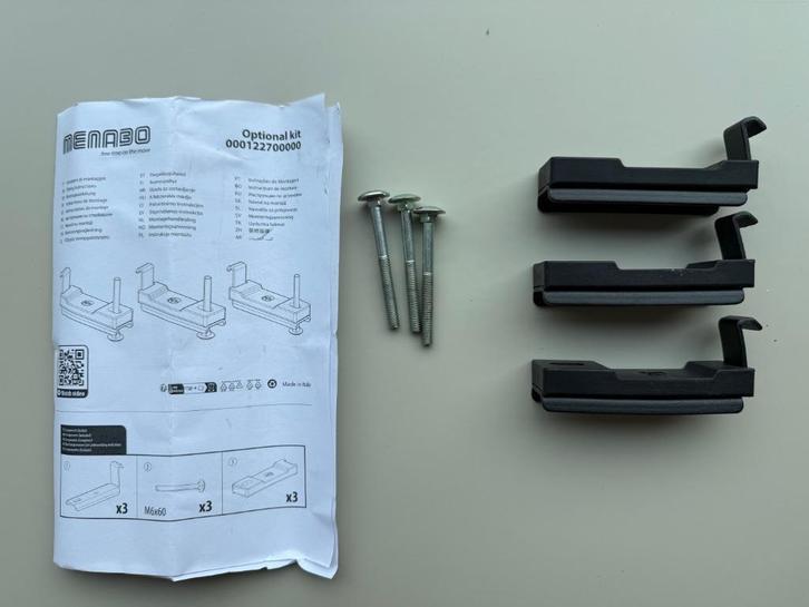 2 sets Menabo Juza/Chrono U-beugel montageset, Auto diversen, Fietsendragers, Zo goed als nieuw, Fietsendrager-accessoire, 2 fietsen