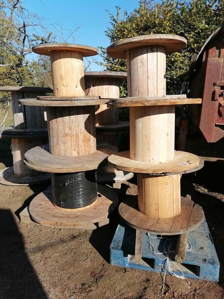 houten bobijnen van verschillende diameters, Doe-het-zelf en Bouw, Hout en Planken, Gebruikt, Overige typen, Overige houtsoorten