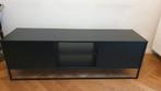 Zwart tv meubel met verschuifbare lades, Huis en Inrichting, Kasten |Televisiemeubels, Ophalen