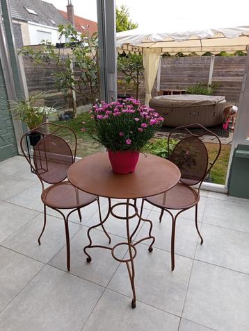 mooi ijzeren tuinsetje bieden.., Tuin en Terras, Ophalen, Nieuw