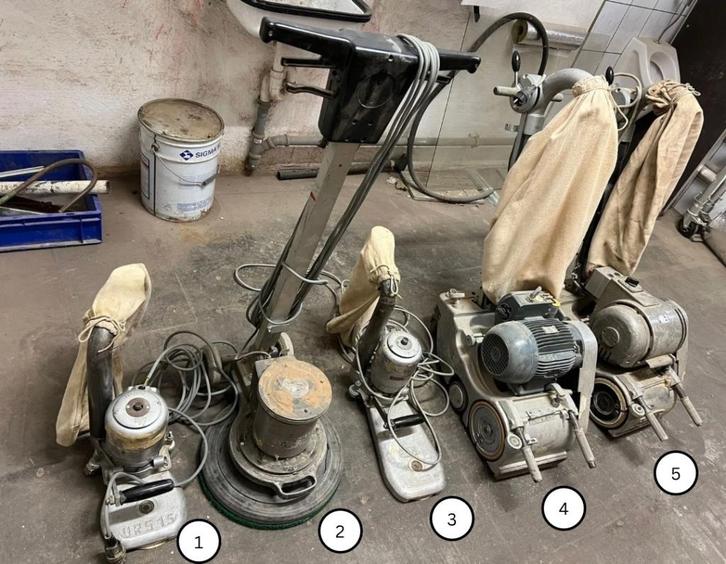 5 Ponceuses - Différents modèles, Bricolage & Construction, Outillage | Ponceuses, Utilisé, Ponceuse à bande, 600 à 1200 watts