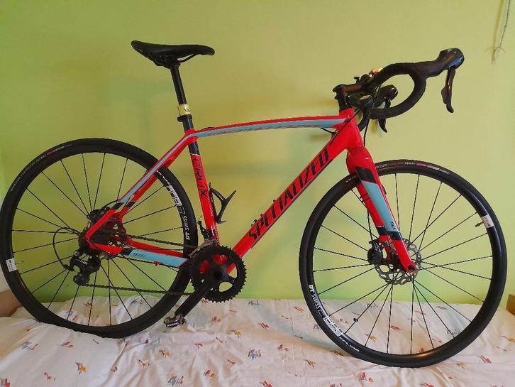 Koersfiets en cross rocket red/light blue/navy, Fietsen en Brommers, Fietsen | Heren | Herenfietsen, Zo goed als nieuw, Overige merken