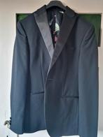 Basic plain black tux suit slim fit maat 48, Kleding | Heren, Kostuums en vesten, Isaac dewhirst, Maat 48/50 (M), Ophalen of Verzenden