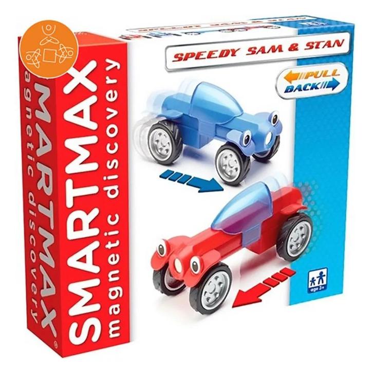 SmartMax – Speedy Sam & Stan (met pull-back), Kinderen en Baby's, Speelgoed | Educatief en Creatief, Zo goed als nieuw, Bouwen