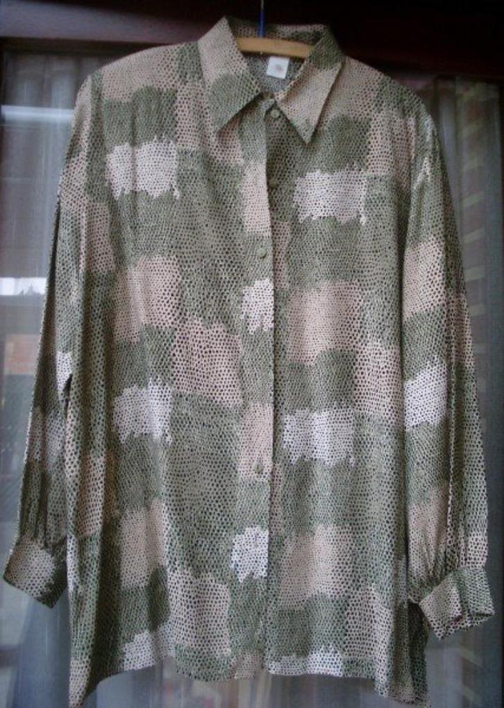 Damesblouse maat L, Kleding | Dames, Blouses en Tunieken, Gedragen, Maat 42/44 (L), Beige, Ophalen of Verzenden