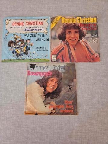 3 x singel Dennie Christian. beschikbaar voor biedingen