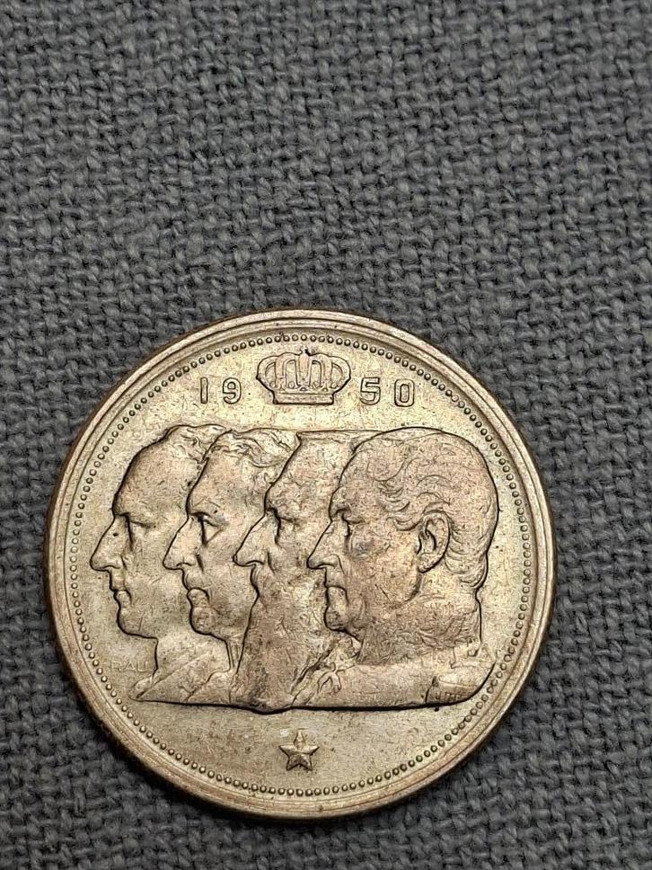 1 Belgische munt: 100 Frank, Postzegels en Munten, Munten | België, Losse munt, Zilver, Zilver, Ophalen of Verzenden