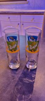 2 Parasol glazen, Verzamelen, Glas en Drinkglazen, Ophalen, Zo goed als nieuw, Frisdrankglas