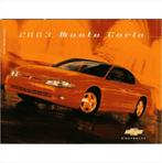 Chevrolet Monte Carlo Brochure 2003 #1 Engels, Boeken, Auto's | Folders en Tijdschriften, Gelezen, Chevrolet, Ophalen of Verzenden
