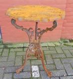 Prachtige klassieke gietijzeren bistrotafel tuintafel tafel, Ophalen of Verzenden, Zo goed als nieuw, Rond, Metaal
