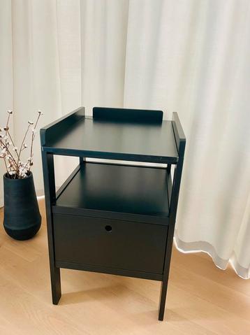 Table à Langer Pericles Cindy avec tiroir noir, Utilisé, 50 à 70 cm, Moins de 75 cm, Commode