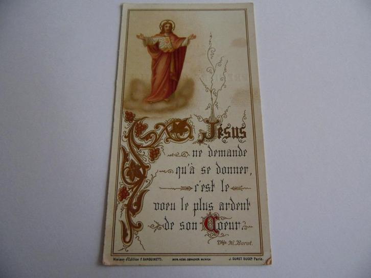 P26 * Heel oud Heilig santje uit 1891 *, Verzamelen, Religie, Christendom | Katholiek, Ophalen of Verzenden
