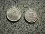 3 x 1/2 Zwitserse frank zilver 1958-1959-1965 VF +, Postzegels en Munten, Zilver, Losse munt, Verzenden