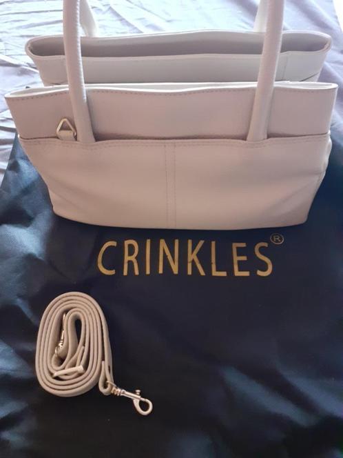 Crinkles handtas, Handtassen en Accessoires, Tassen | Damestassen, Nieuw, Handtas, Beige, Verzenden