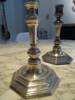 Verzilverde kandelaars van Christophe 20e eeuw, Ophalen of Verzenden, Zilver