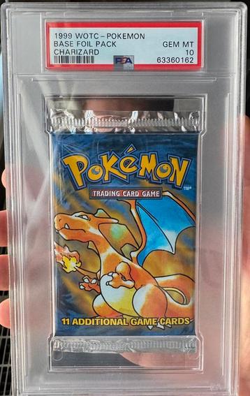 Charizard Base Set Booster Pack - PSA 10 beschikbaar voor biedingen