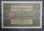 Billet 10 Mark Allemagne 1920 UNC, Timbres & Monnaies, Billets de banque | Europe | Euros, Série, Enlèvement ou Envoi, Allemagne