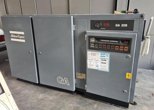 Atlas Copco GA 110 208, Schroefcompressor, Doe-het-zelf en Bouw, Compressors, Zo goed als nieuw, 6 tot 10 bar, Ophalen