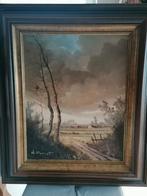 Landschapsschilderij op doek., Ophalen