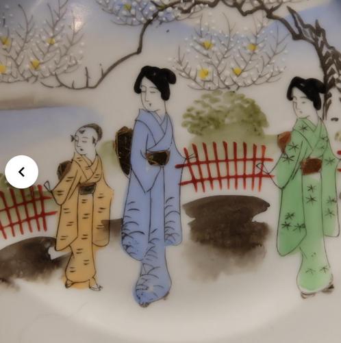 Kutani eierschaal vintage servies - Japan - midden 20e, Antiek en Kunst, Antiek | Servies compleet, Ophalen of Verzenden