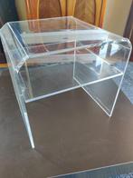 Vintage plexi bijzettafeltje, Ophalen, Minder dan 45 cm, Gebruikt, Vintage - Mid Century
