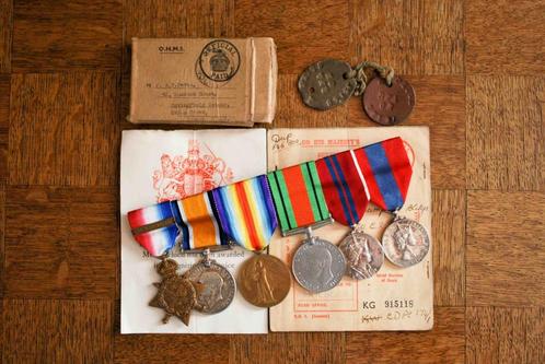 Britse medailles WO1 Royal Field Artillery, Antiek en Kunst, Curiosa en Brocante, Ophalen of Verzenden