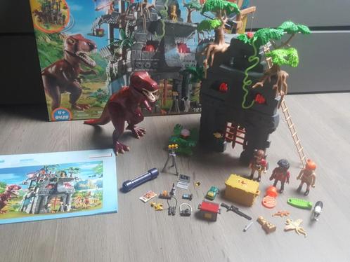 Playmobil 9429. Campement des explorateurs avec Tyrannosaure, Enfants & Bébés, Jouets | Playmobil, Comme neuf, Ensemble complet