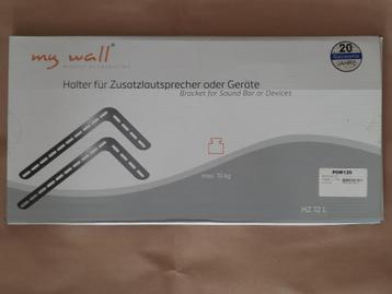 Support mural My Wall HZ12L haut-parleur rigide noir 2 pc(s), Enlèvement, Comme neuf