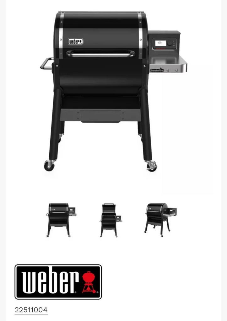 WEBER SmokeFire EX6 GBS pelletbarbecue — hoogwaardig, Tuin en Terras, Elektrische barbecues, Zo goed als nieuw, Ophalen