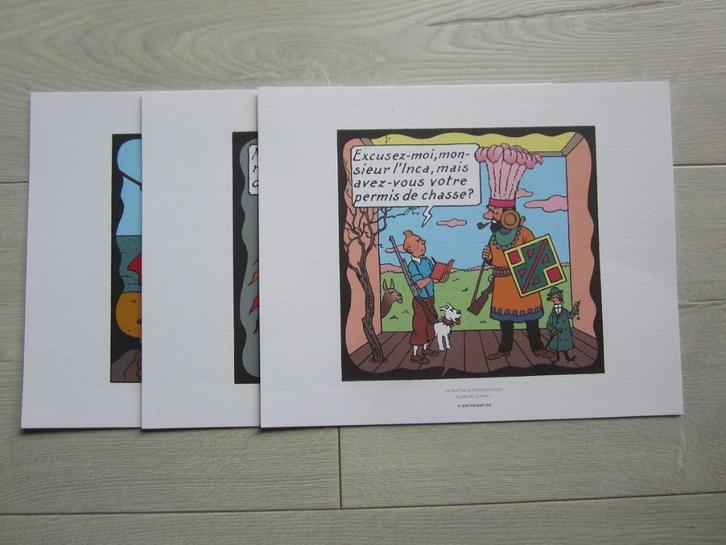 Triptyques d' ex-libris Tintin - Voir les photos - 7,50Eur, Boeken, Stripverhalen, Nieuw, Complete serie of reeks, Ophalen of Verzenden