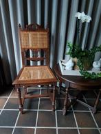 Antieke , 4  stoelen met riet , in nieuwe staat zie foto's., Antiek en Kunst, Ophalen