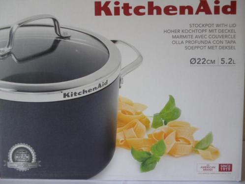 KitchenAid KOOKPOT (SOEPPOT) 22cm 5,2l (alle vuren), Huis en Inrichting, Keuken | Potten en Pannen, Nieuw, Kookpan of Snelkookpan