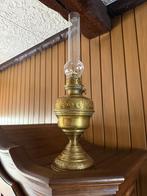 koperen petroleumlamp, Antiek en Kunst, Ophalen, Koper