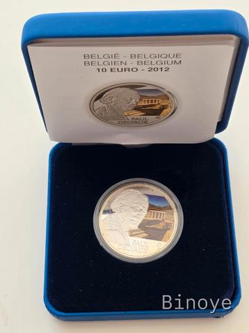Belgique – 10 euros argent 2012 – Paul Delvaux – Proof  beschikbaar voor biedingen