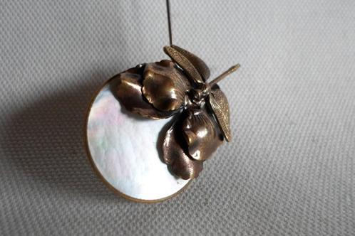 Ermani Bulatti Hat Pin, Handtassen en Accessoires, Antieke sieraden, Overige typen, Brons, Ophalen