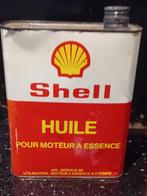 Zeldzaam olieblik Shell moteur a essence benzine, Ophalen of Verzenden, Gebruikt, Verpakking
