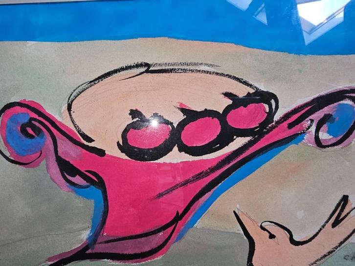 Cobra Groep Carl-Henning Pedersen  Gesigneerd, Antiek en Kunst, Kunst | Schilderijen | Klassiek, Ophalen