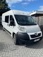 Peugeot Boxer dubbel cabine L3H2, Auto's, Bestelwagens en Lichte vracht, Euro 5, Stof, Wit, 5 deurs
