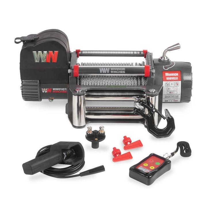 Warrior Samurai Winch 3,600 kg 12V Staalkabel, Auto diversen, Autosport-onderdelen, Nieuw, Ophalen of Verzenden