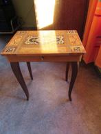 petite table d'appoint THORENS vide, avec marqueterie, Ophalen
