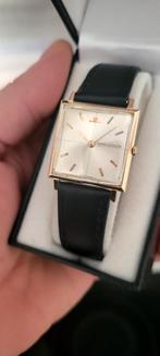 Jeager LeCoultre 18 karaat goud, Handtassen en Accessoires, Horloges | Heren, Ophalen, Zo goed als nieuw, Goud, Leer