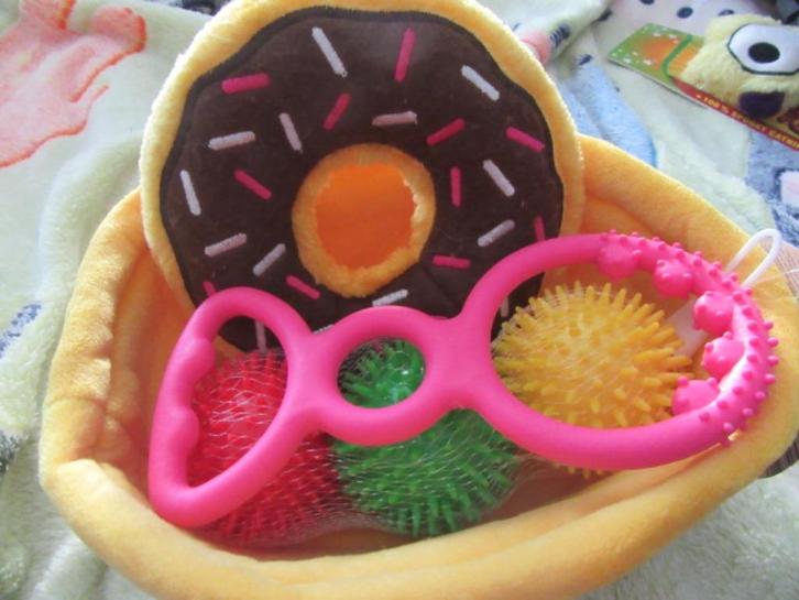Verschillend hondenspeelgoed : Zippypaws Donut - balletjes, Dieren en Toebehoren, Hondenspeelgoed, Zo goed als nieuw, Overig speelgoed