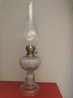 Antieke glazen olielamp, Antiek en Kunst, Ophalen