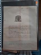 Oude doodsbrief 1845, Verzamelen, Ophalen of Verzenden