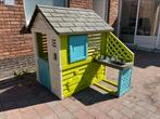 Smoby speelhuisje met keuken: groen, wit met grijs dak, Ophalen, Zo goed als nieuw, Plastic
