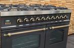 🔥 Poêle Boretti de luxe 100 cm anthracite + vieux cuivre 6, Electroménager, Cuisinières, Comme neuf, 5 zones de cuisson ou plus