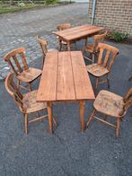 Cafe set van 3 tafels en 13 cafe stoelen, Ophalen, Zo goed als nieuw