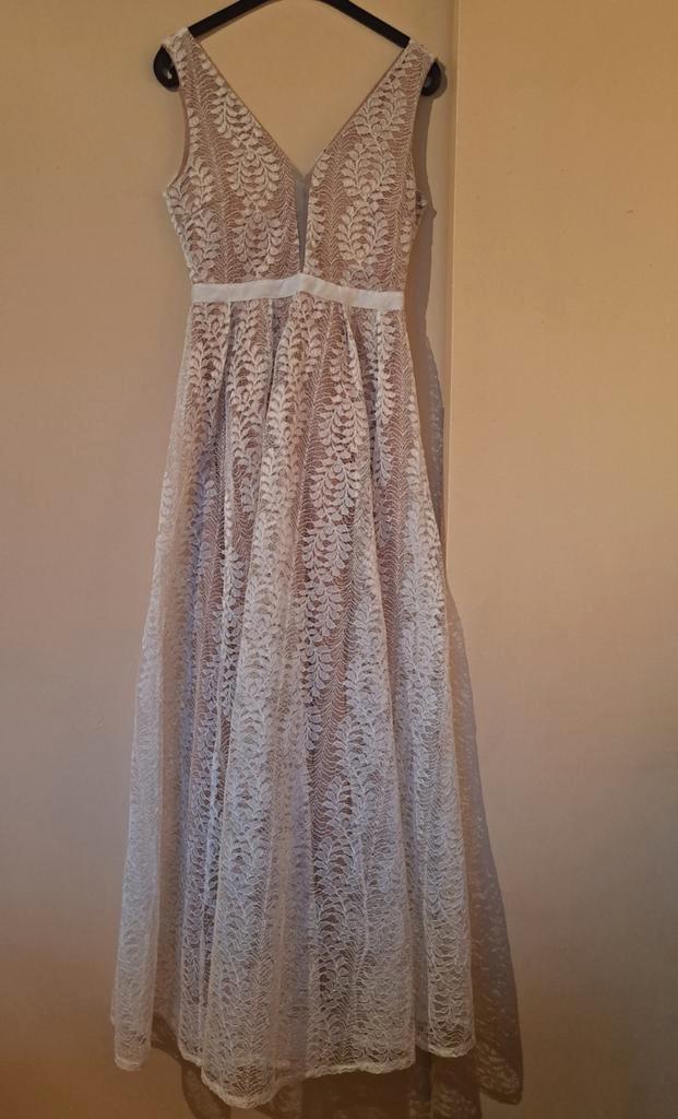 Nieuw! Avondjurk maat 36, Kleding | Dames, Gelegenheidskleding, Nieuw, Maat 36 (S), Wit, Ophalen of Verzenden