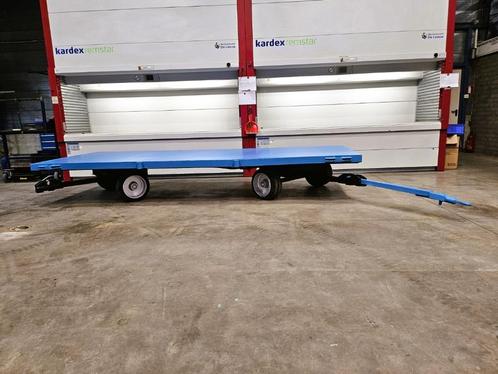 Zwaarlast kar trailer platte wagen, Doe-het-zelf en Bouw, Gereedschap | Overige machines, Gebruikt, Ophalen