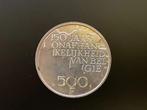 België - 150 jaar onafhankelijkheid 1830-1980 500 BF, Postzegels en Munten, Zilver, Ophalen of Verzenden, Zilver, Losse munt
